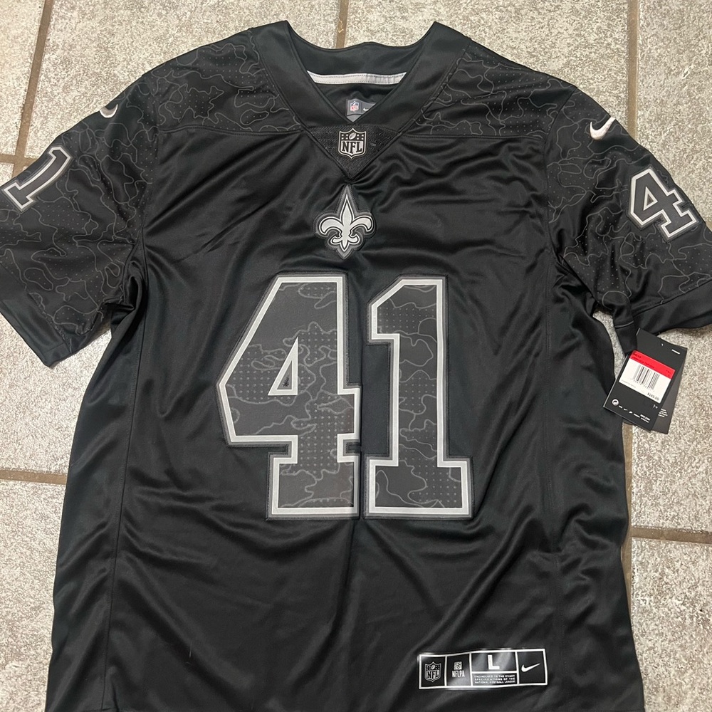Nike Men's Black and Gray NFL Jersey